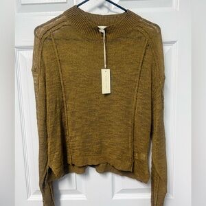 Gilded Intent Olive Cowl Neck Sweater